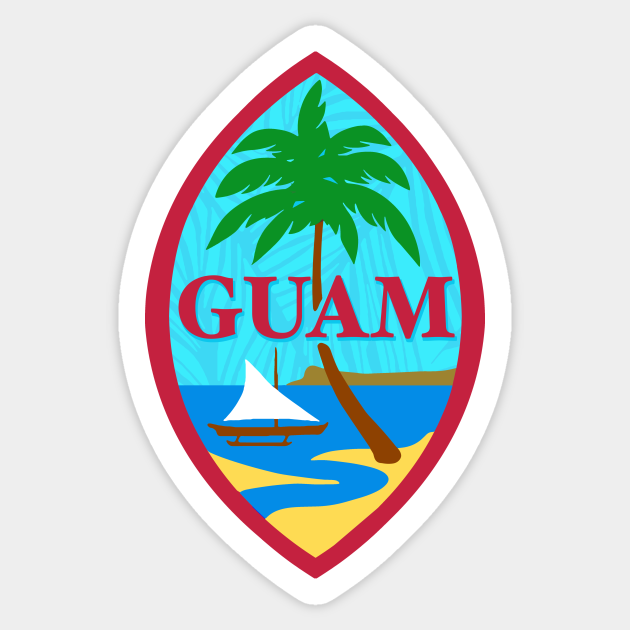Guam Seal Guam Sticker TeePublic